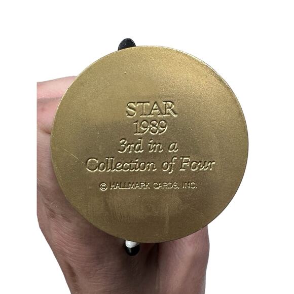 Hallmark Collection of 4 Carousel Horses w Stand Ginger Holly Star Snow 1989 - Picture 5 of 8